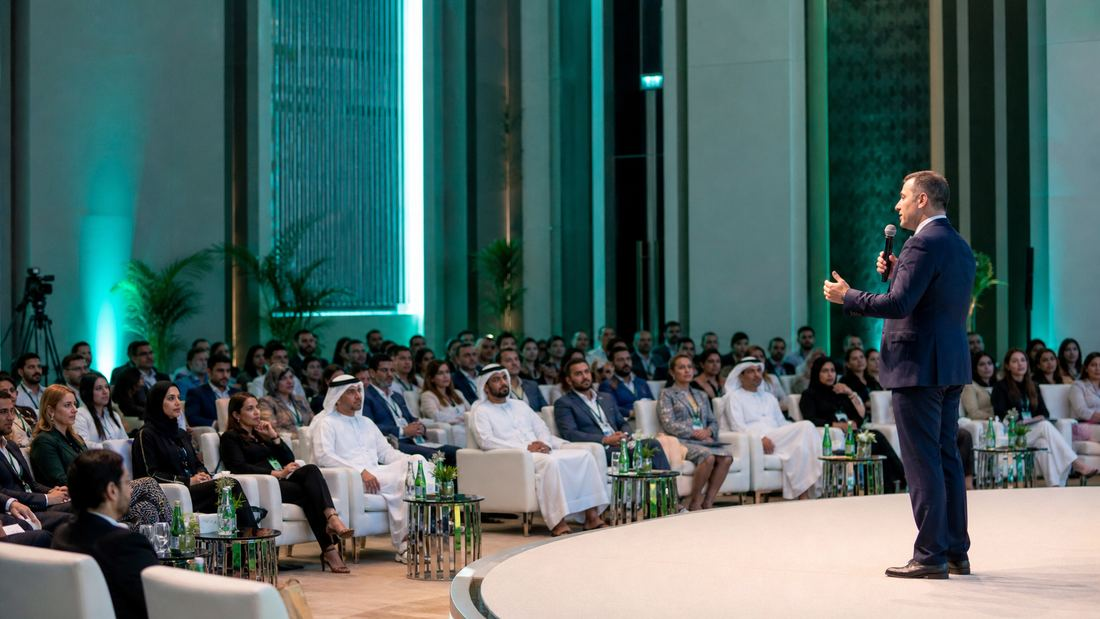 A leadership presentation to an enterprise audience