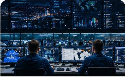 A critical infrastructure operations control room